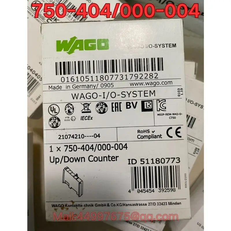 

Совершенно новый модуль ПЛК 750-404/000-004. Цитата на 2025 июля.