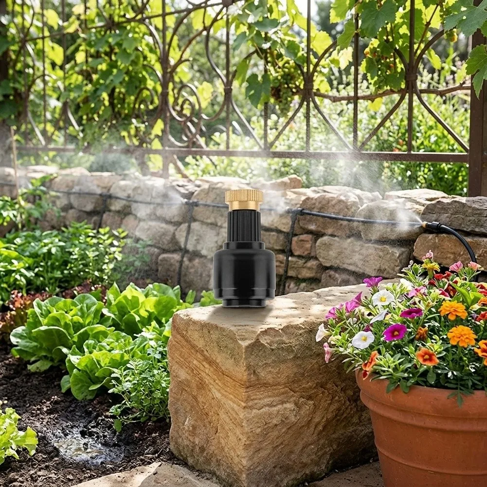 30pcs 1/4 Inch Watering Nozzles Adjustable Quick Connect Spray Nozzle Made Of Brass Copper Atomiser Nozzle For Garden Irrigation