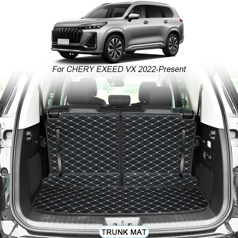 For CHERY EXEED VX 2022-2025 Custom Car Styling Trunk Main Mats Waterproof Anti Scratch Non-slip Cover Internal Auto Accessory