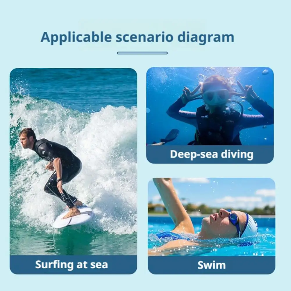 1pc Transparent For DJI Action 6 Action Camera Waterproof Case Sports Camera Waterproof Case Diving Protection Case