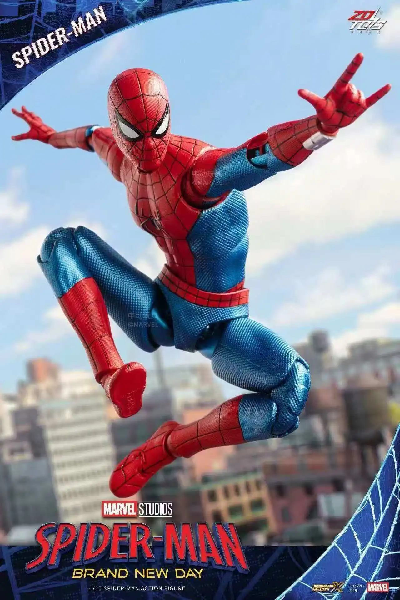 Original ZD Toys Spider Man Brand New Day Action Figures Peter Parker Mecha Joint Movable Model Movie Avengers Collection Toys - view 2