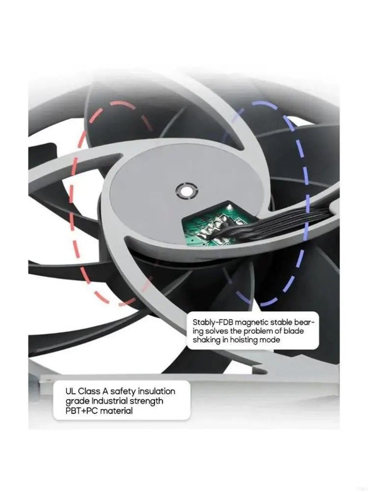 CORA 8010 8CM Chassis Fan PWM Intelligent for Computer Water Cooling System Chassis Cooler Hydraulic Bearing