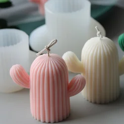 Cute Cactus Shaped Candle Silicone Mold for Soap Making DIY Scented Candle Making Supplies Gypsum Epoxy Resin Mold Candle Making