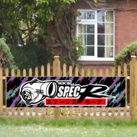 60X240cm HKS Power logo Banner Flag Polyester Printed Garage Wall Art Outdoor Decorations Tapestry With Brass Grommets