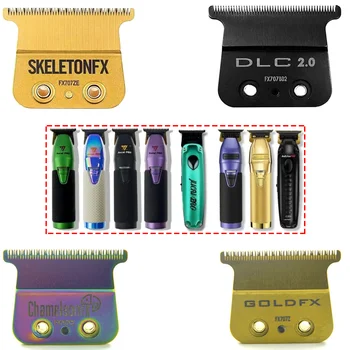 Compatível com BabylissPRO 707Z JUCAI F7878 Guarnição de barbeiro profissional para barbearia, substituição de broca de aço carbono, lâmina DLC