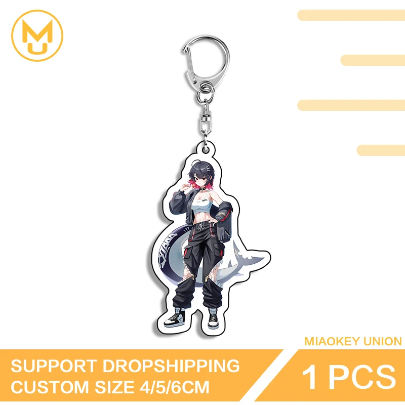 Creative Personality Zenless Zone Zero Ellen Joe Fashion Sunscreen Double Sided Keyring Glaring Luxury Anime Character Jewelry