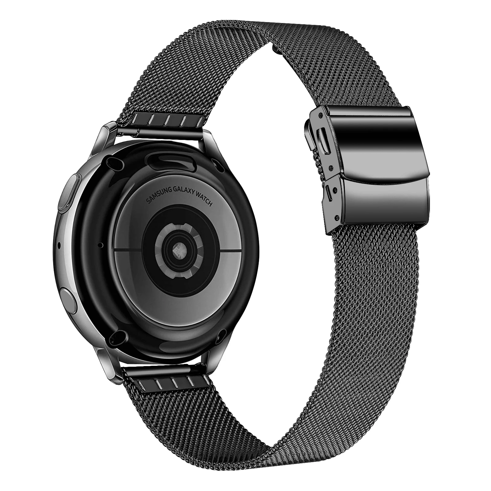 Correa milanesa de acero inoxidable de 18mm, 22mm y 20mm para Samsung Galaxy Watch Active2 Active3, correa de reloj S3 para Galaxy Watch4 5 6 7