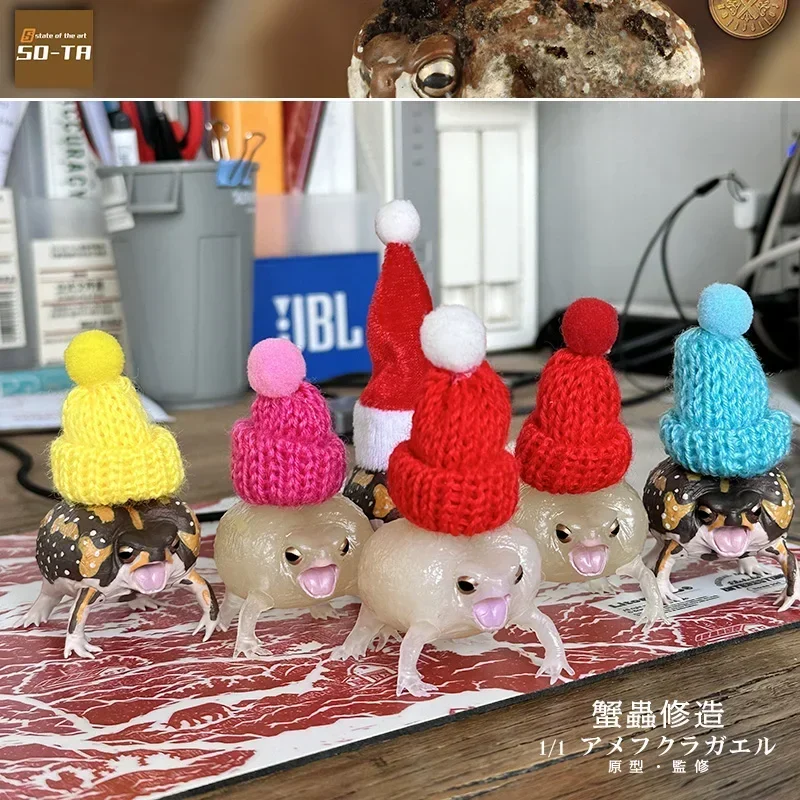 SO-TA Kawaii 1/1 Animal Replica Reptiles Models Mantou Frog Anime Figure Cute Capsule Toys Gift