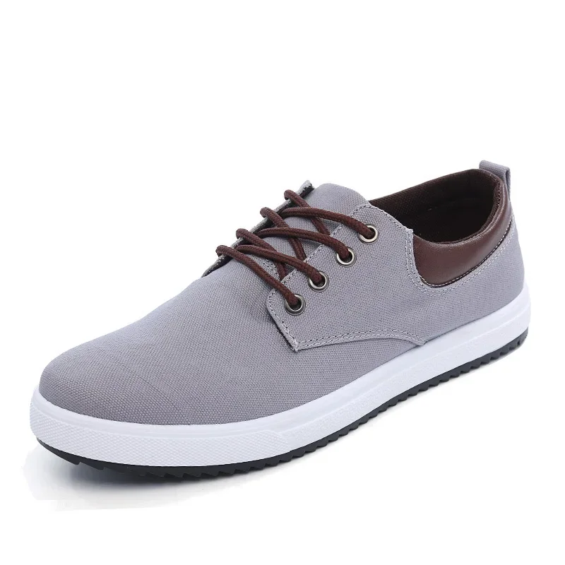 2024 Spring Autumn Cloth Shoes Mens Casual Shoes Breathable Flat Brand Male Footwear Blue Grey Plus Size 45 D098