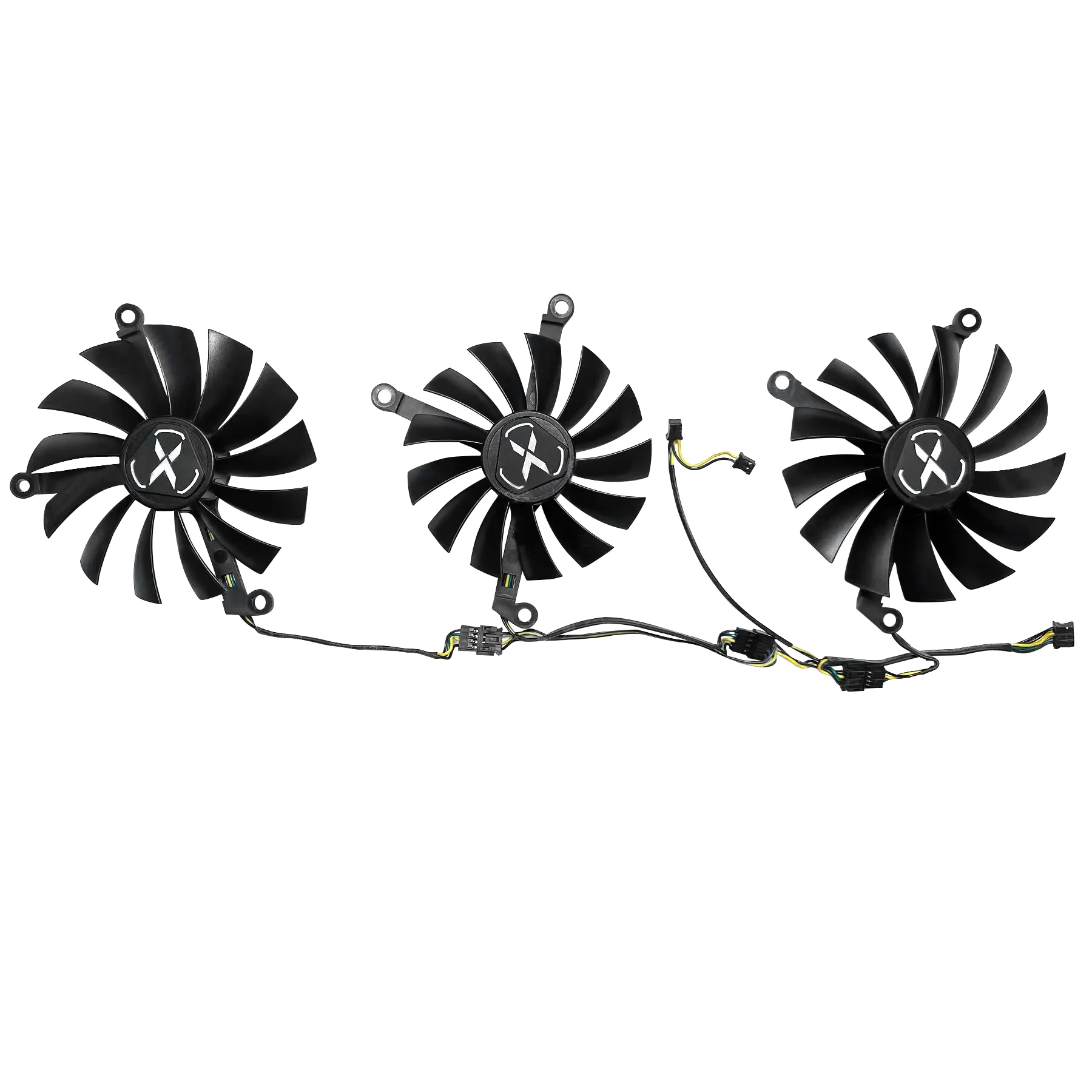 Imagem -05 - Ventilador de Placa de Vídeo para Xfx rx 6800 6800xt Velocidadester Merc Swft Pld10015b12h Pla09215b12h Refrigerador Gpu r X6800 Rx6800xt