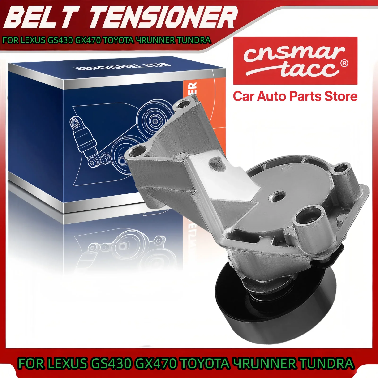 

Натяжитель ремня в сборе для Lexus GS430 GX470 LS430 Toyota 4Runner Tundra 38488 166200W100 166200W101 16620-0W100 16620-0W101