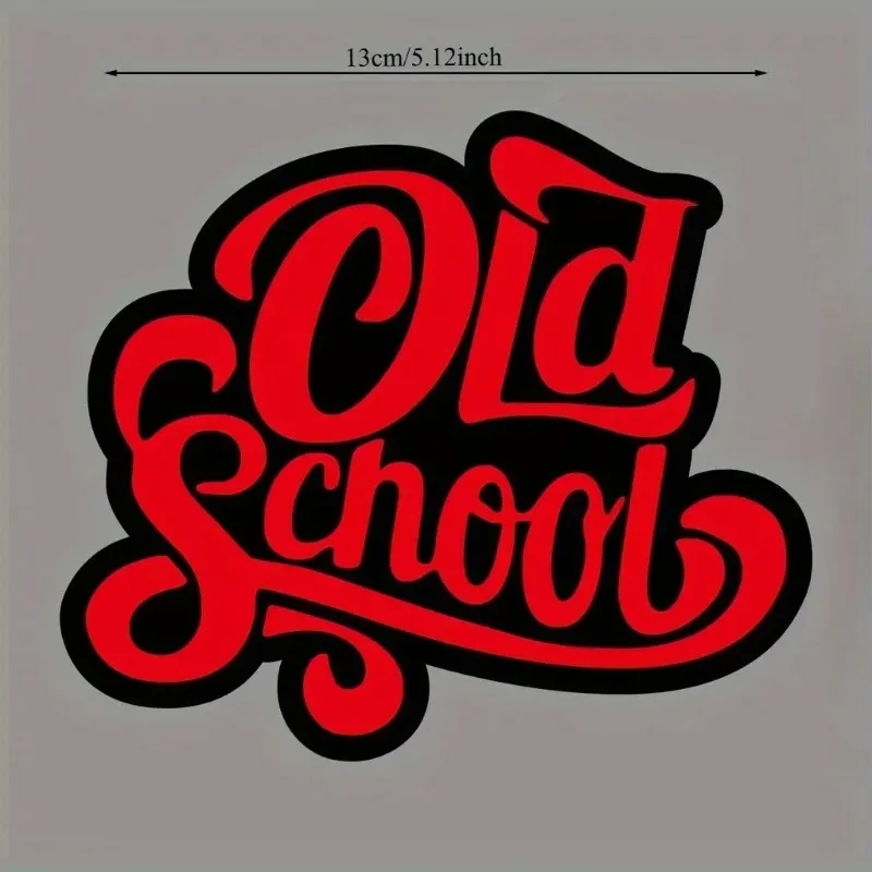 2D Flat JDM Retro Motorcycle Helmet Stickers Waterproof PVC Decals Universal for Helmet, Car, Scooter Fender Decoration