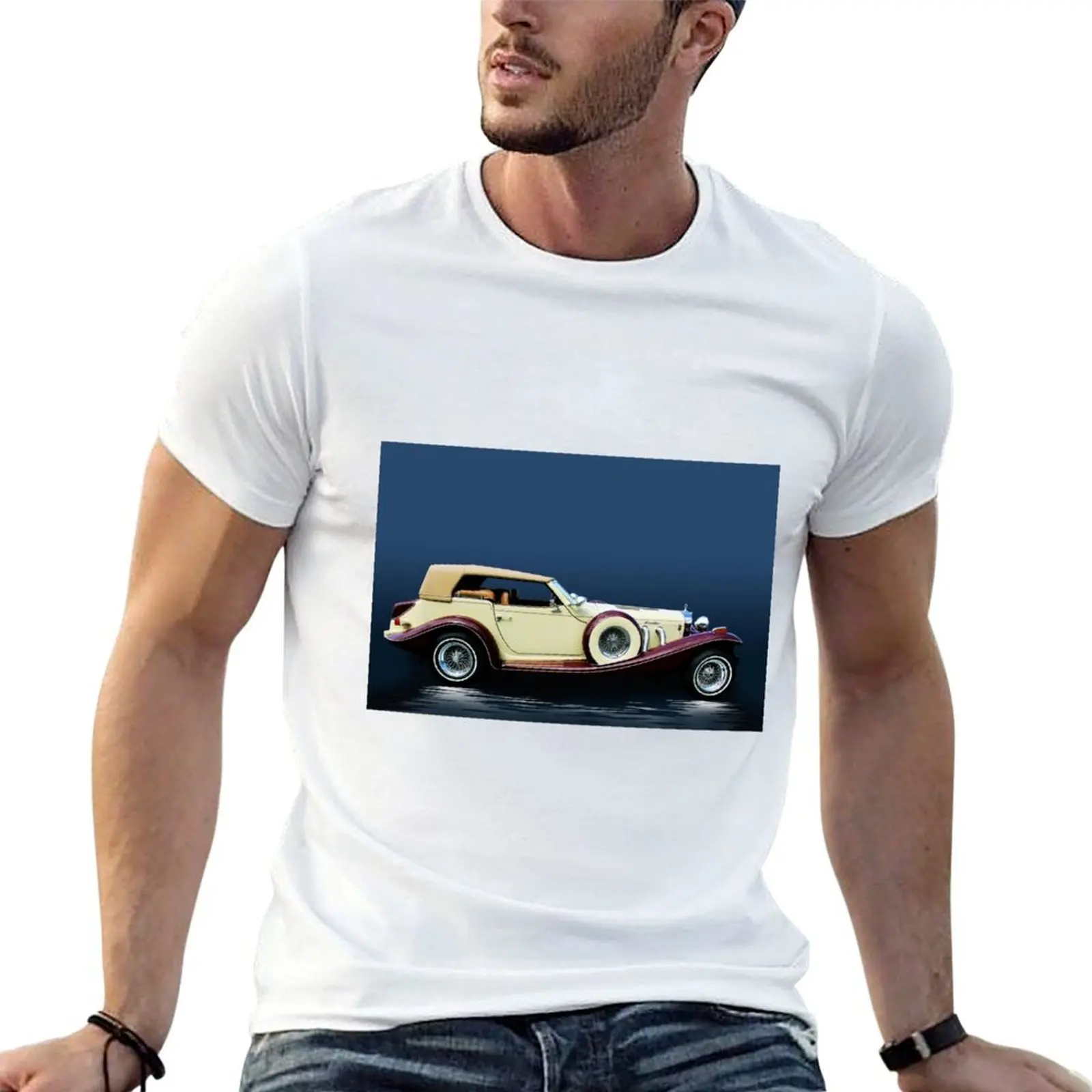 Excalibur Auto T-Shirt blue lock Louboutins men t shirts