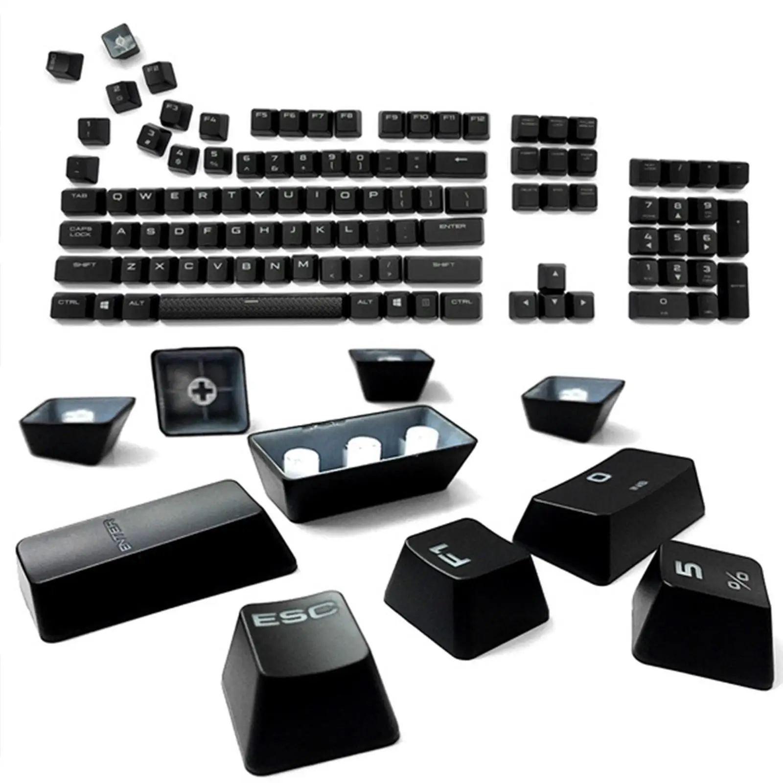 Single keycap for CORSAIR k70 RGB Black Mechanical Keyboard Keycaps CTRL ALT Esc Shift Enter Gaming Keyboard Accessories