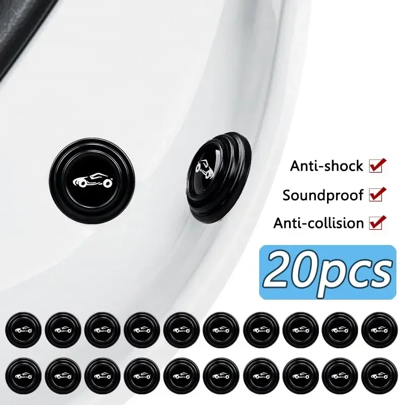 10Pcs Car Door Shockproof Pad Silent Gasket Stickers Car Trunk Sound Insulation Pad Thickening Cushion Stickers