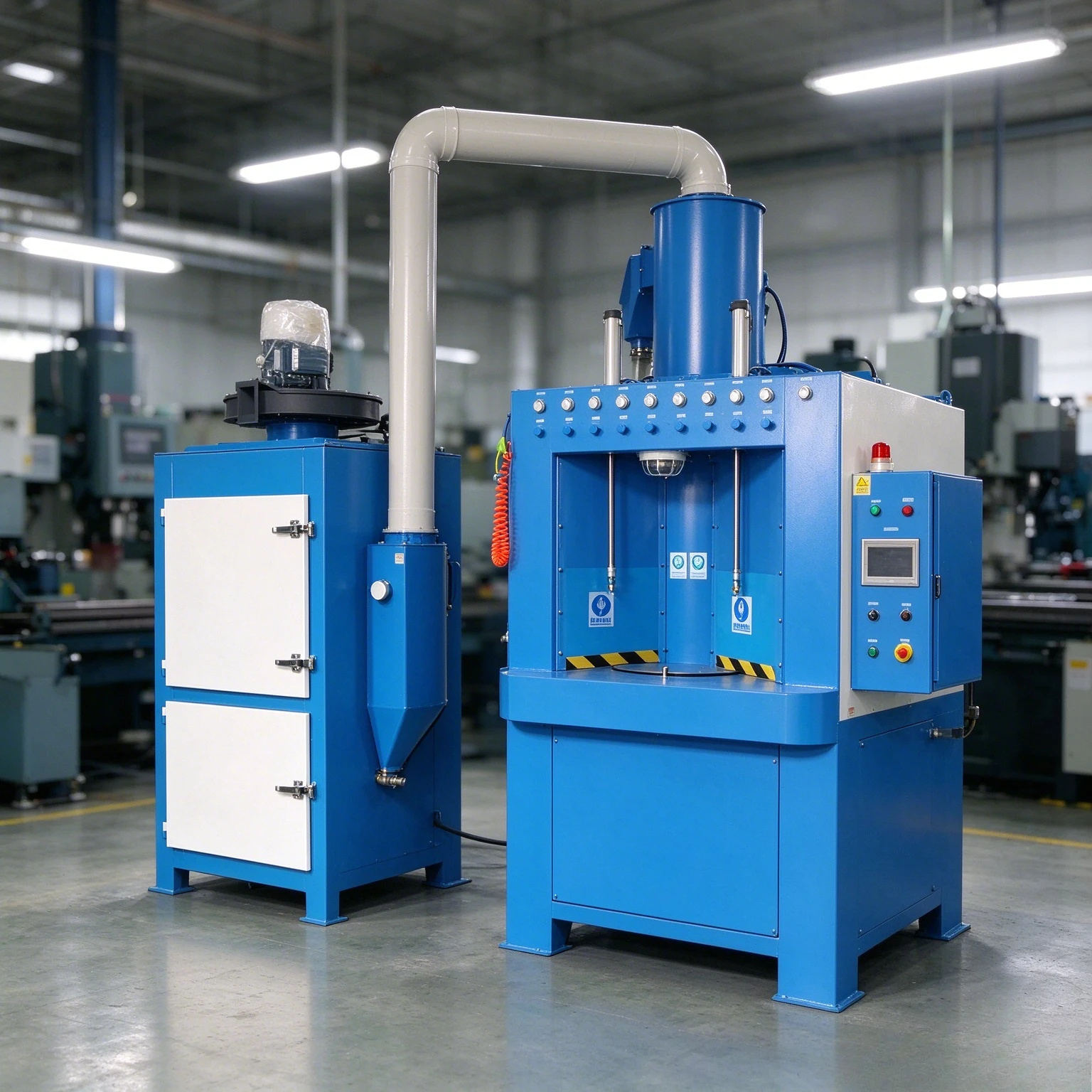 Fully Automatic Rotary Table Sandblasting Machine with Motor Multi-station Turntable for Cookware Surface Treatment Customized