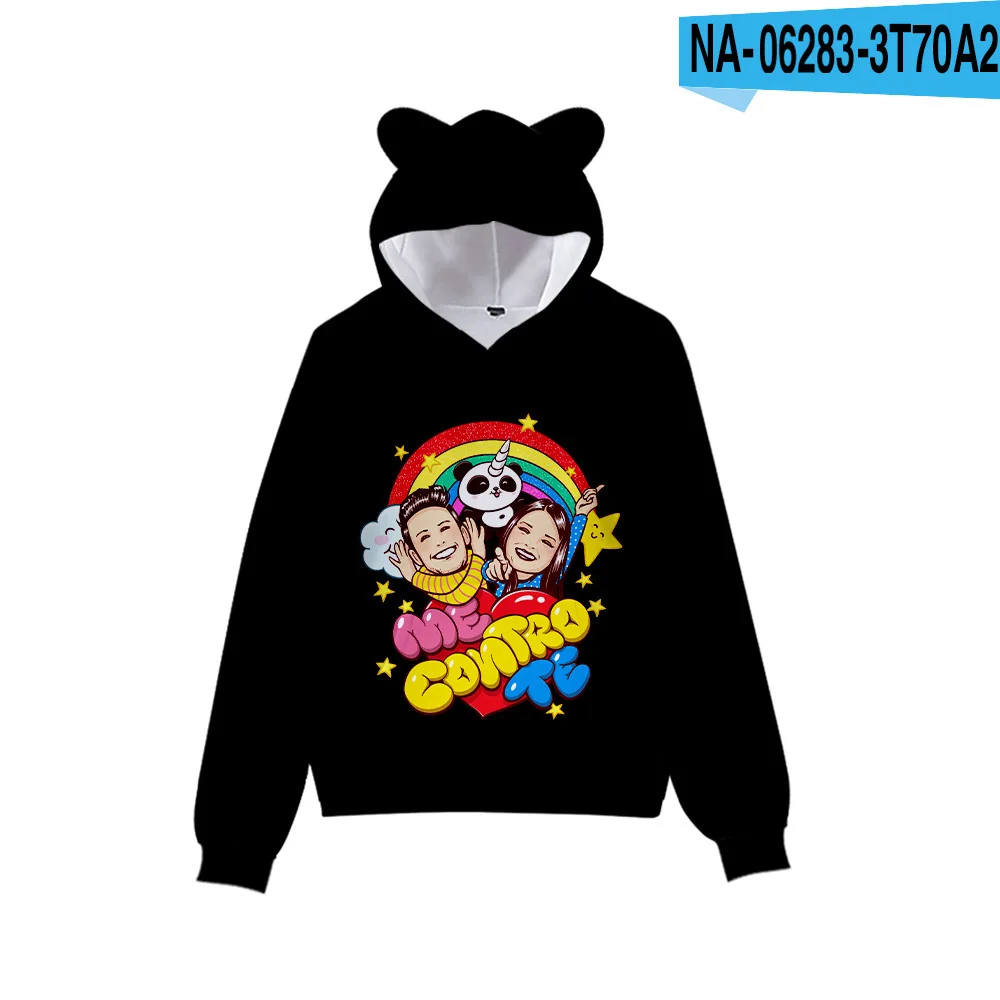 Cartoon Me Contro Te Pullover Kids Hoodie Cat Ears Cartoon Sweatshirt Teens Boys Girls Cosplay Costume Hoodies Sweatshirts