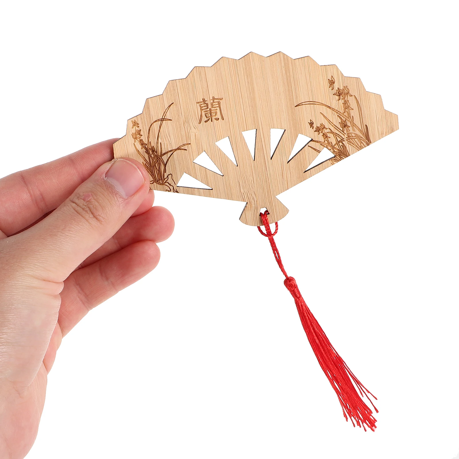 4Pcs Bamboo Bookmark Tassel Vintage Elegant Creative Classic Book Lovers Reading Accessory Chinese Culture