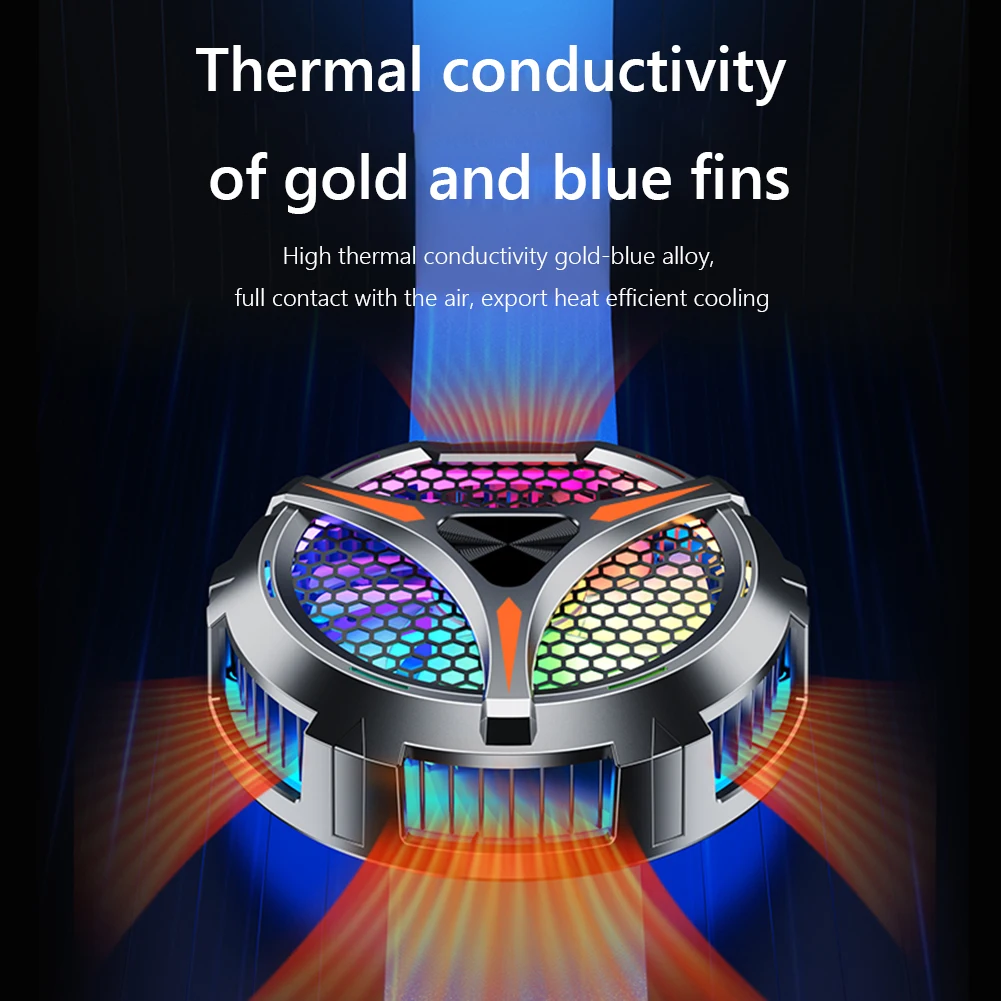 Magnetic Phone Cooler Fan with Temperature Display for Cooling Fan Radiator Cooler for Dedicated Tablet for for for for for