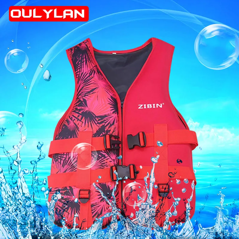 

Oulylan Neoprene Life Jacket for Adult Children New Water Sport Buoyancy Jacket Life Vest Swimming Boating Skiing Driving Vest