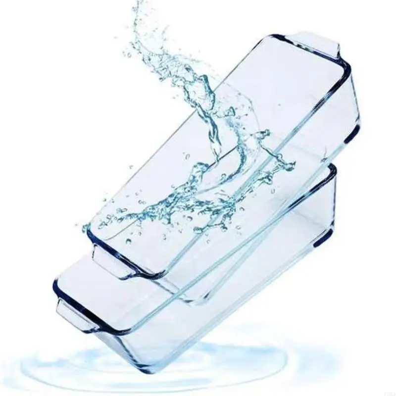   Premium Heat Resistant Glass Bread Container 27x14x7cm Comes With Secure Fitting Lid
