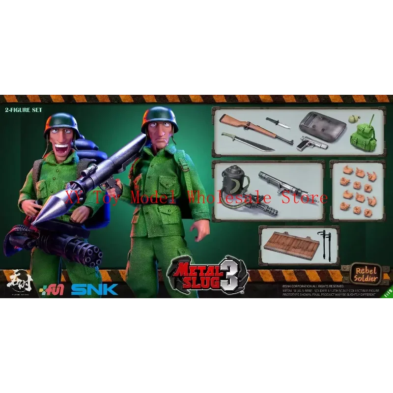 【متوفر】نموذج TUNSHI Studio الأصلي SNK سبيكة معدنية رسمية 3 Marco Tarma Clark Still RALF JONES Rebel Soldier 1/12 Mecha Toy