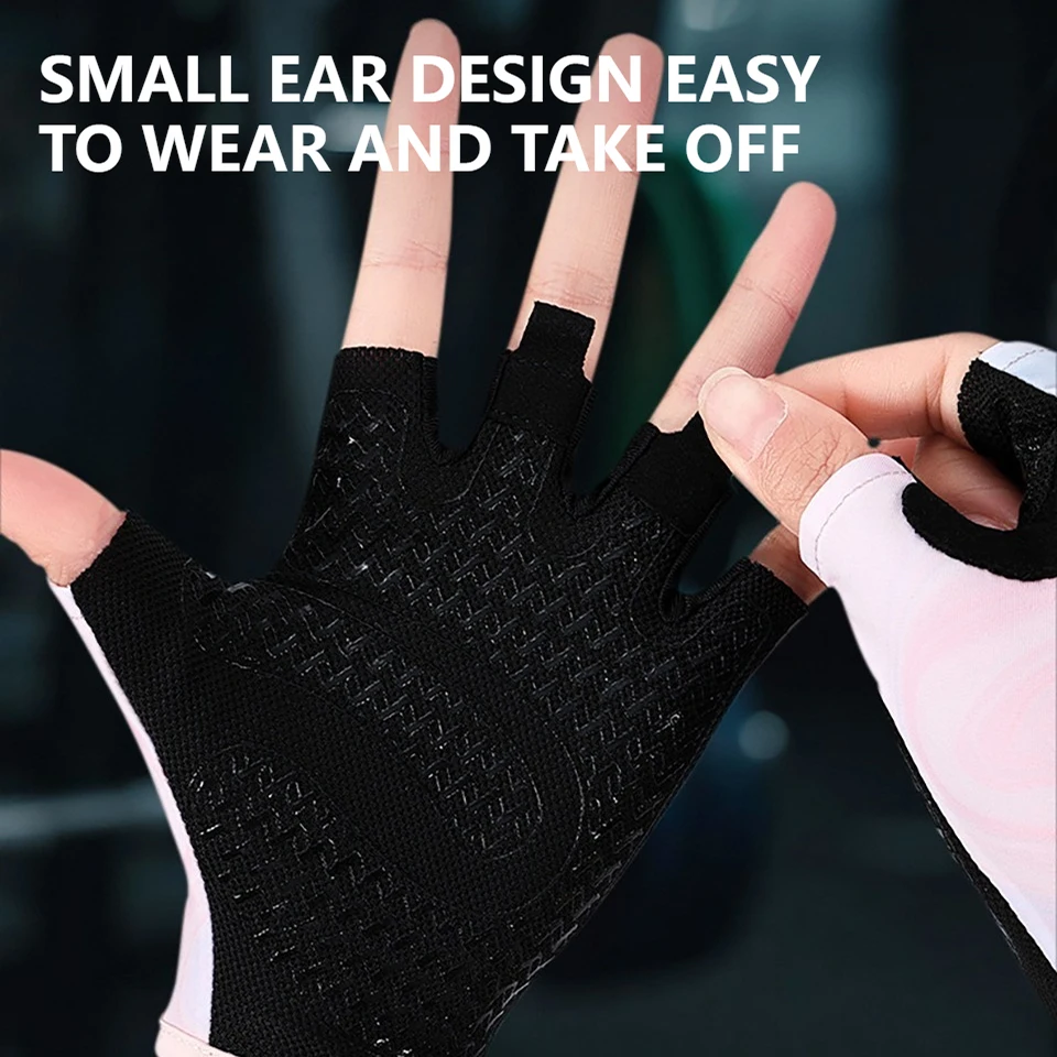 LOOGDEEL 1 زوج جديد تنفس قفازات ركوب الدراجات التدريب ممارسة اللياقة البدنية تجريب رياضة قفازات لرفع الأثقال أصابع قفازات #3