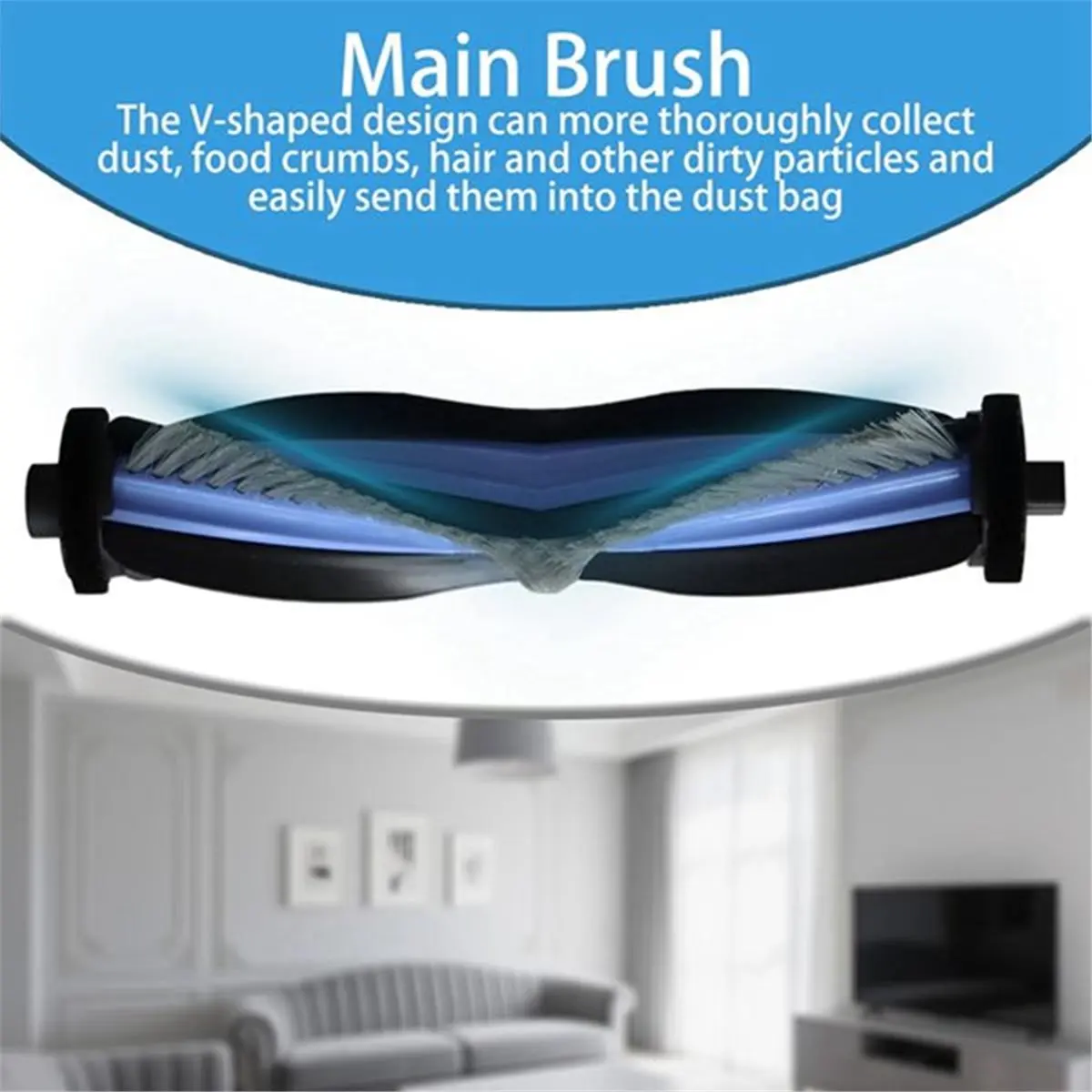 

(A25M) Комплект аксессуаров для робота-пылесоса Lefant M3: 1 основная щетка, 6 HEPA-фильтров, 4 салфетки для влажной уборки, 6 мешков для сбора пыли, 6 боковых щеток.