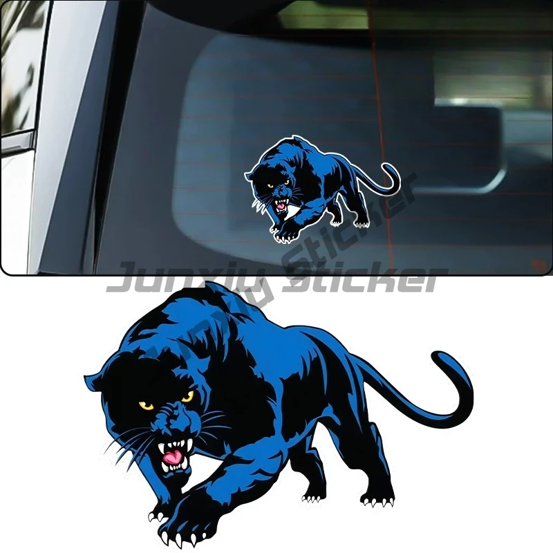 

Cartoon Car Stickers Animal Black Panther Roaring Bumper Motorcycle Helmet Decal Vinyl Cover Scratches Waterproof PVC