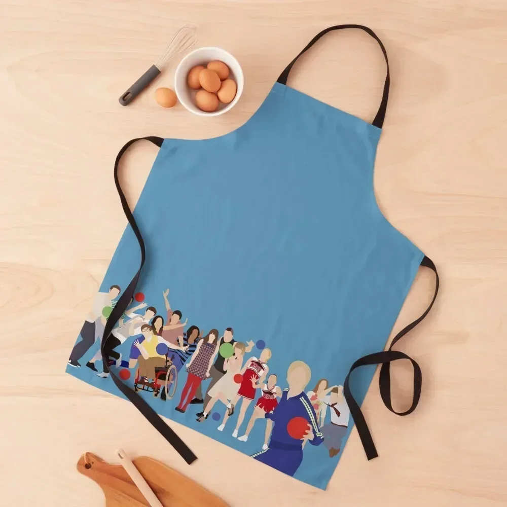

Glee Characters Apron for women halloween home women Waterproof Chef Uniform Apron
