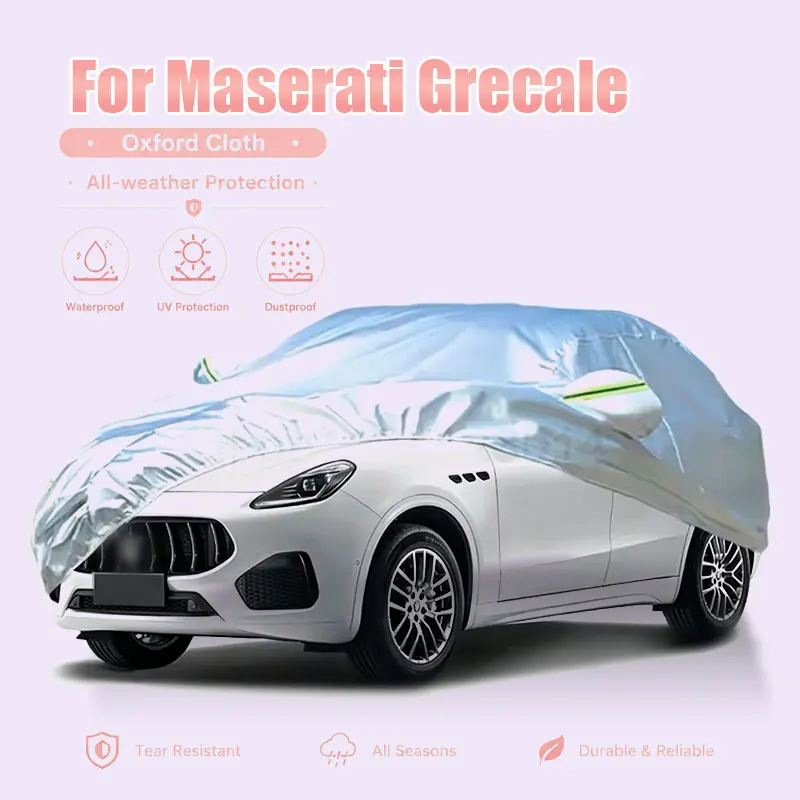 

For Maserati Grecale Full Car Cover Reflective Strips Waterproof Snowproof Dustproof UV Protection Exterior Accessories