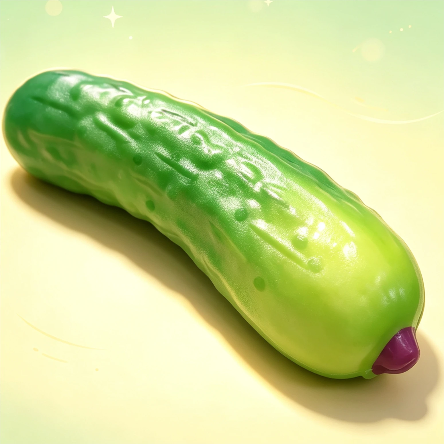 Hot Selling PU Slow Rising Squishy Toy, Realistic Cucumber Fruit Squeeze Stress Relief Decompression Fidget Toy Prop Model