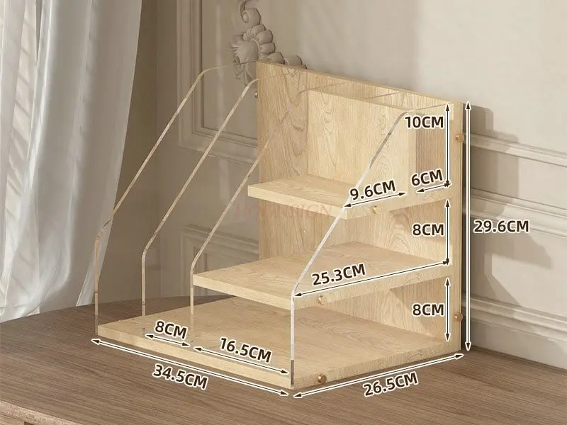 1pcs Desktop acrylic file rack, office supplies, stationery, storage rack, data rack, archive folder, organizing box