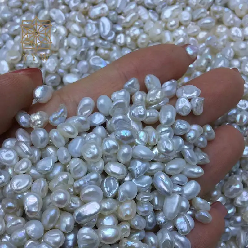 20pcs Cultured Reborn Freshwater Pearl Beads Diy No Hole White 5-8mm Crucifix Stone For Jewelry Making Diy Necklace Bracelet