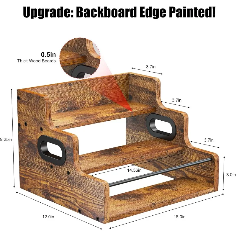 

3-уровневая столешница, подставка для вина, органайзер, полка для мини-бара, шкафа, виски, духов, хранения кофейного сиропа