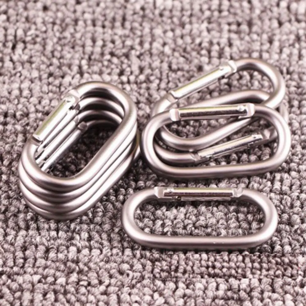 2/5/10pcs Carabiner Travel Kit Camping Equipment Alloy Aluminum Survival Gear Camp Mountaineering Hook Carabiners High Quality