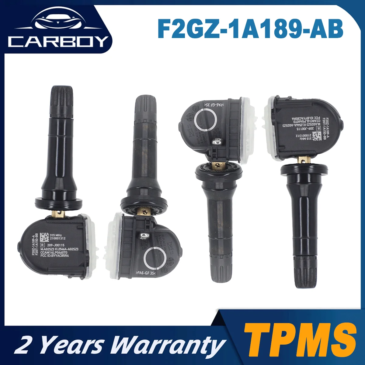 

F2GZ-1A189-AB Датчик TPMS для Ford Bronco Sport 2020~2024 Edge F-150 F-Series Mustang Ranger Transit Connect Lincoln Conti MKX