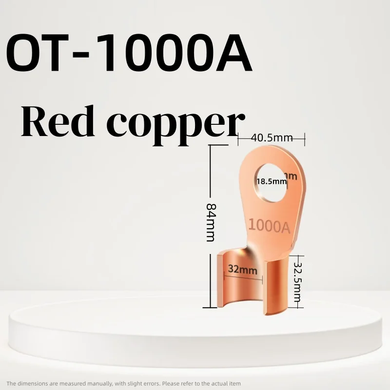 1/5 قطعة 200-1500ACopper OT محطة غير معزول سلك موصل العارية كابلات كهربائية محطات العروة بطارية حلقة تجعيد محطة