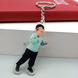 Hasbulla Magomedov Acrylic Keychain Cute Mini Khabib Hasby Net Celebrity Hip Hop Character Keychain Car Hanging Decoration