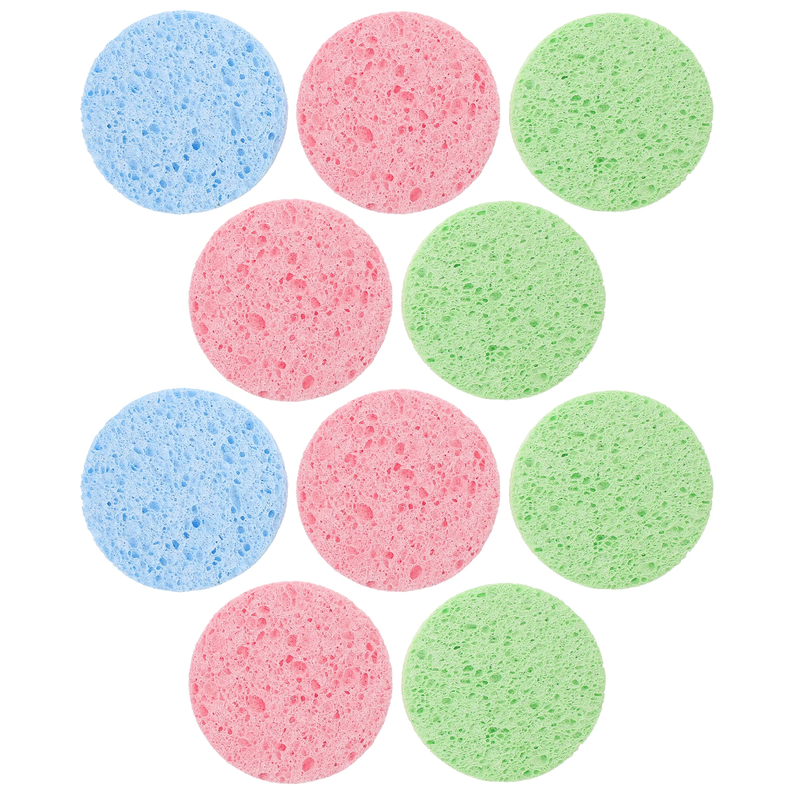 10Pcs Facial Cleansing Pads Makeup Remover Puff Gently Exfoliates Deep Cleans Pores Daily Face Cleaning Accessories