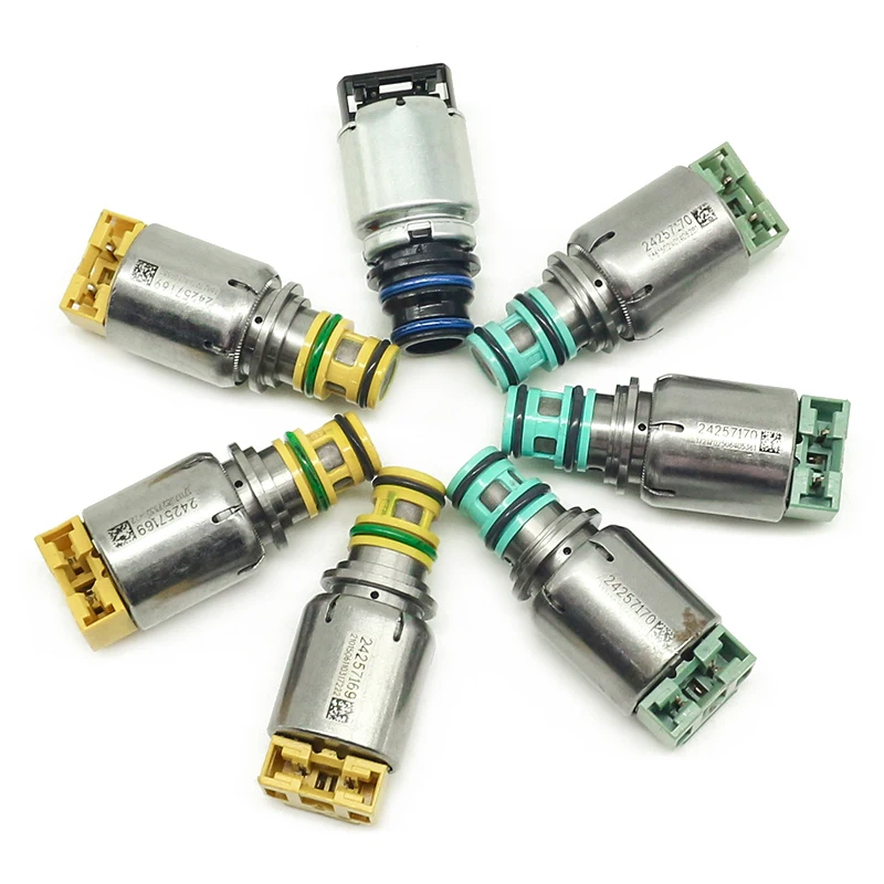 STPAT 7PCS Genuine 6T45E 6T40E 6t40 6t45 Transmission Solenoid Kit For GMC For Buick Regal For Chevy Malibu Epica Winstorm Tools