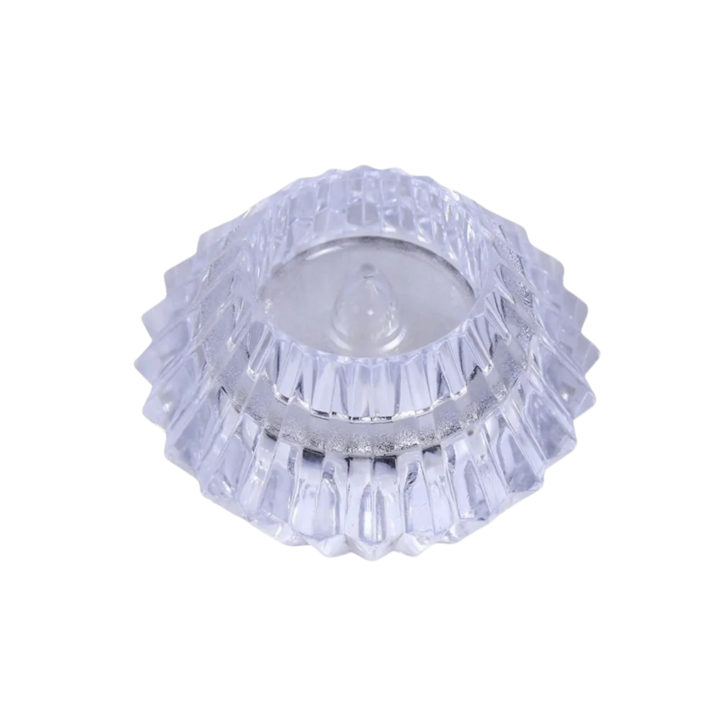 Transparent Flameless LED Candle Romance Realistic Flame Electronic Candle LED Christmas Snowflake Simulation Candle