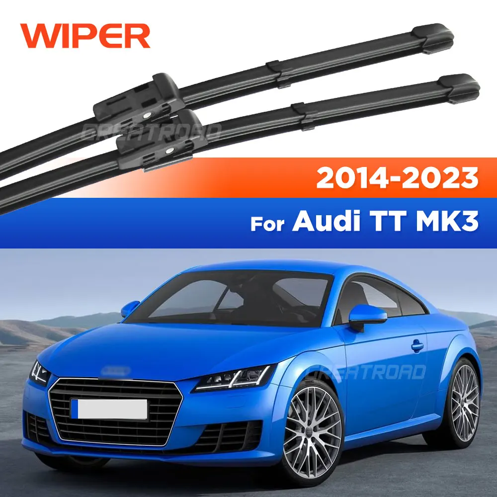 

For Audi TT MK3 2014-2023 2015 2016 2017 2018 2019 2020 2021 Wiper Front Wiper Blades Windshield Windscreen Window Brush 24"+21"