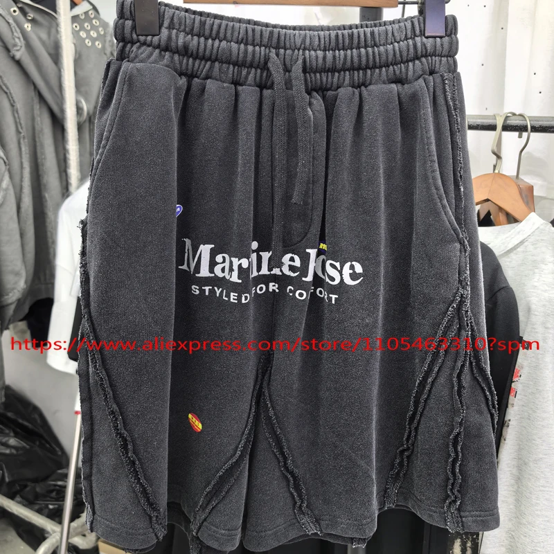 

Vintage Trend Martine Rose Casual Shorts High Quality Washed Black Sports Shorts Men Women's Streetwear
