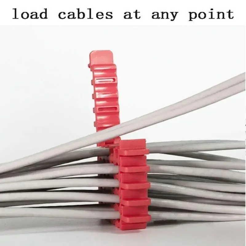 C90F Cable 9 mm Organice clip alambre peine para administrar cables en las oficinas los centros datos