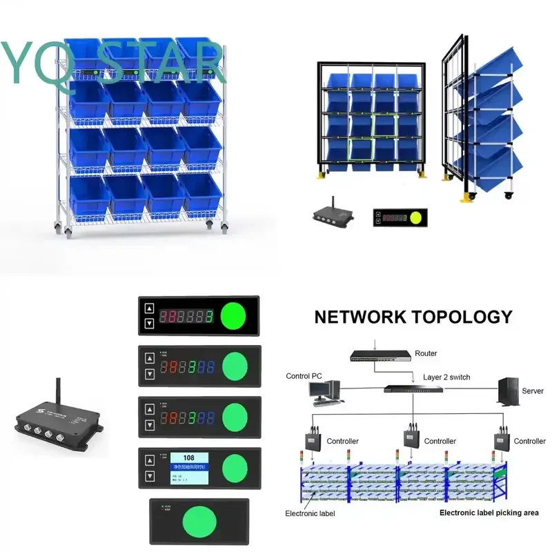 Durable Metal Storage Rack Shelving Units Stacking Racks Pick Put to Light Systems for Warehouse Racking Industrial Use