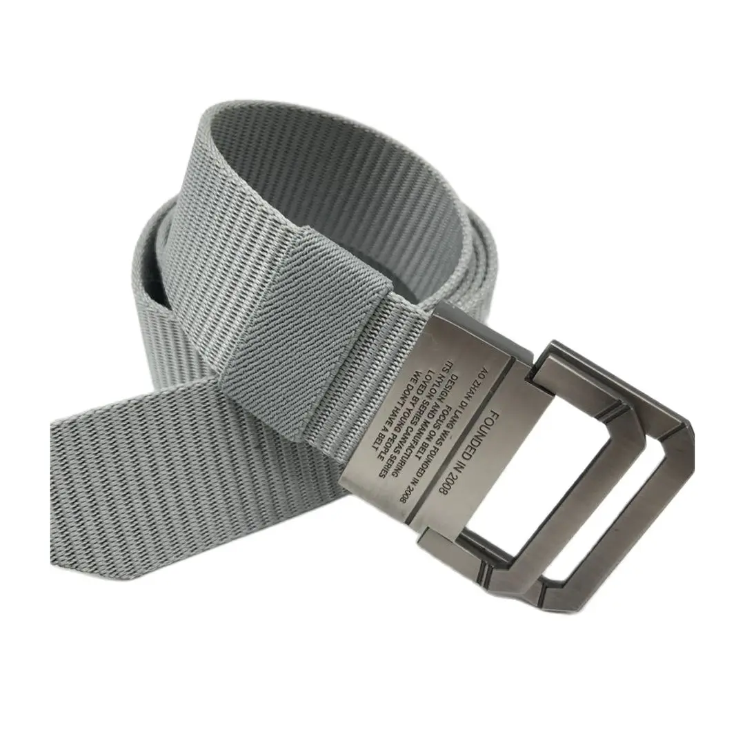 Trendy Outdoor Tactical Quick Drying Nylon Thickened Alloy Double Ring Buckle Men's Belt