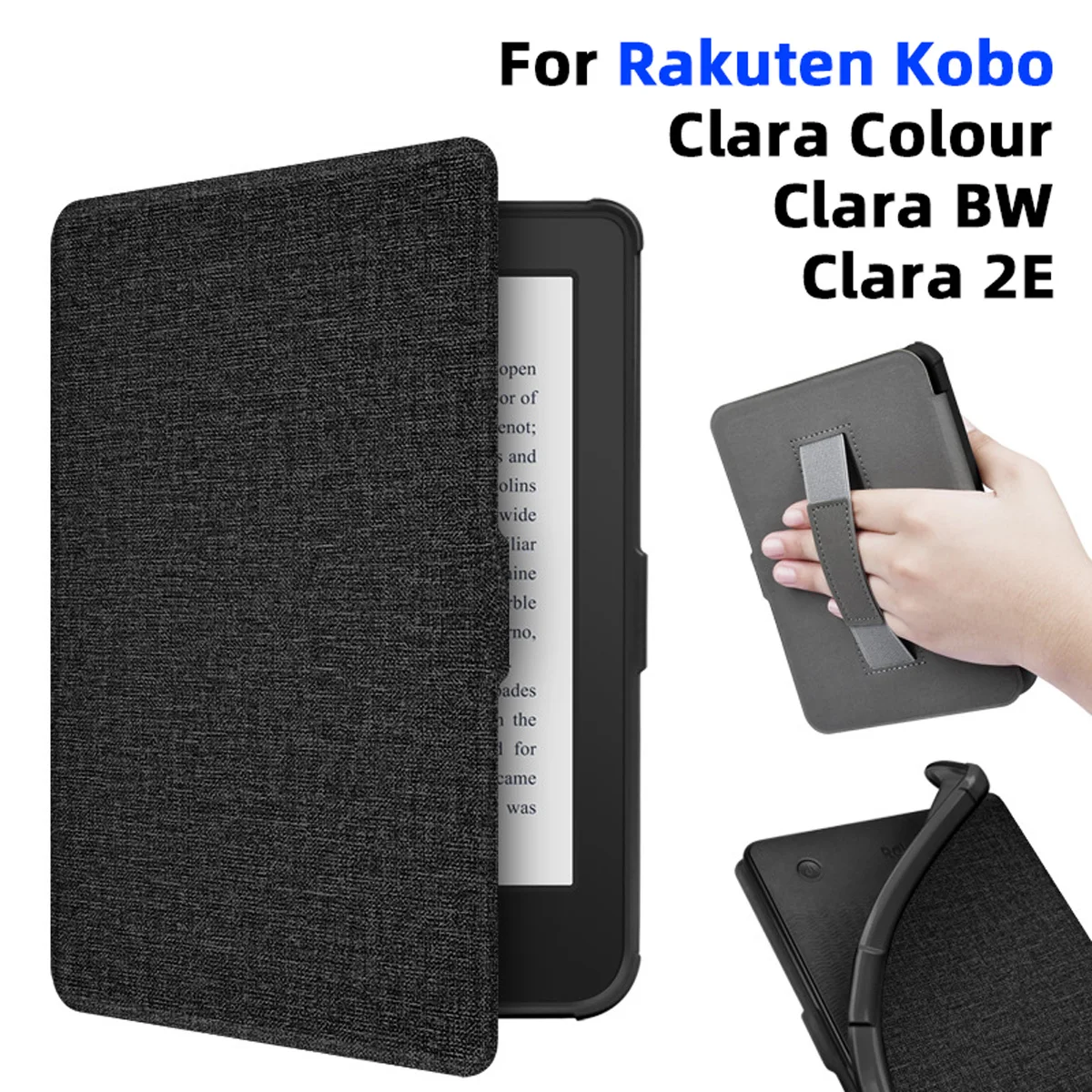 Funda de cuero PU de lujo para Rakuten KOBO Clara Colour (2024) 6“ TPU Universal para Clara BW/Clara 2E Softt Case Protección completa