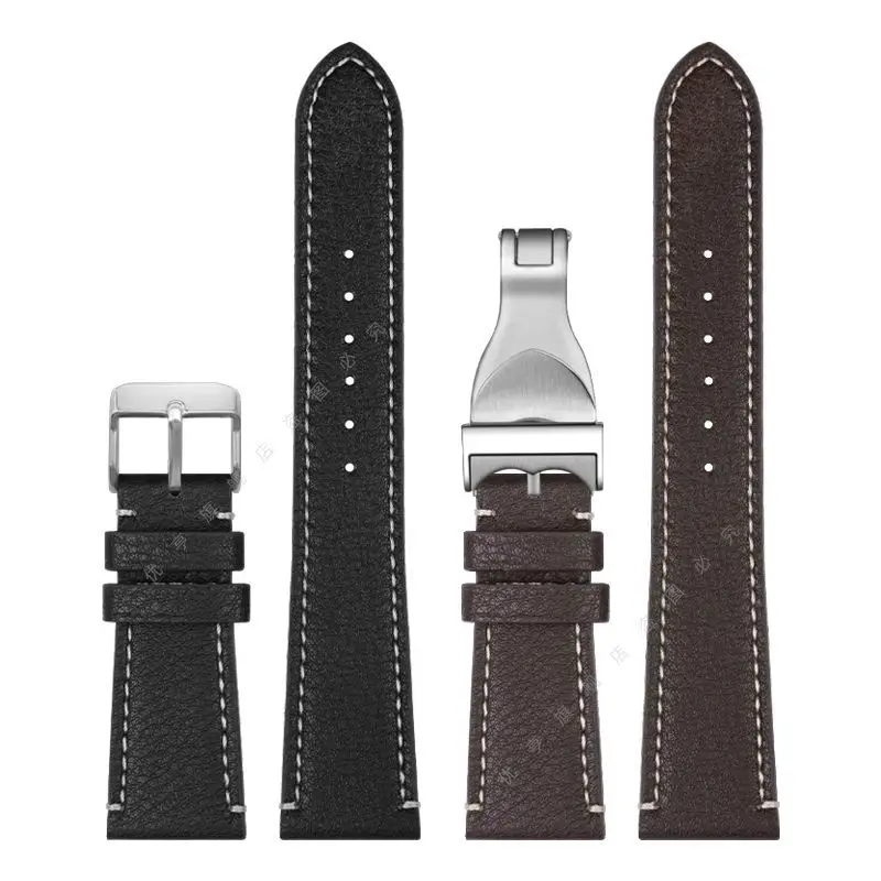 For Tudor Black Bay 1958 39mm 41mm GMT Pelagos Vintage Leather Watch Band 20mm 22mm Special  Pin/Folding buckle Cowhide Strap