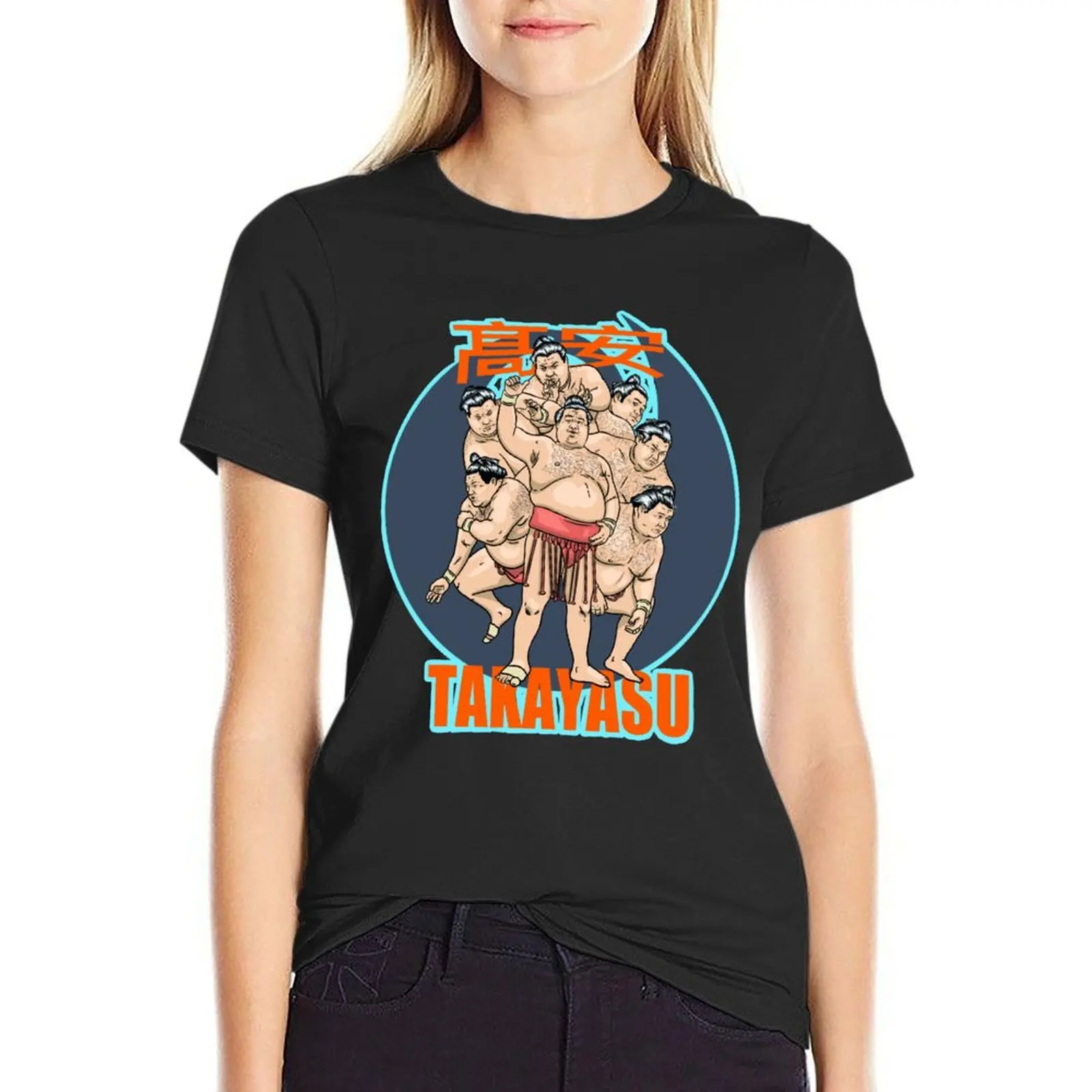 

Takayasu Japanese sumo wrestler T-Shirt hippie clothes korean fashion plain t shirts for Women